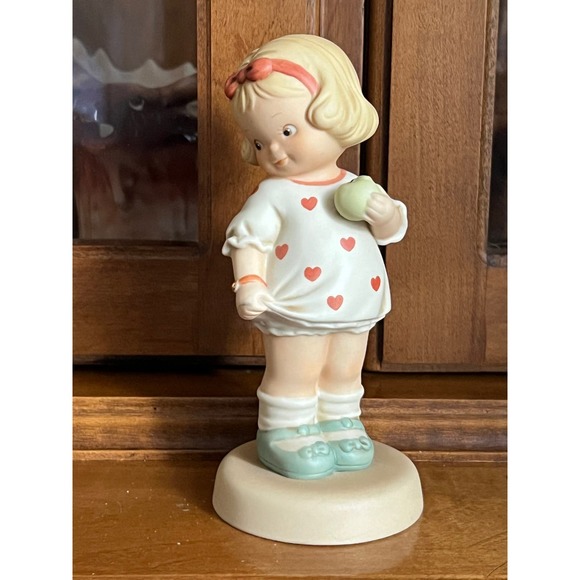 Memories of Yesterday "Will you be Mine?" Girl in Heart Print Dress - Picture 2 of 6